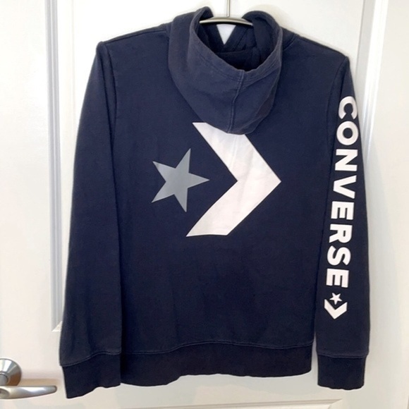 CONVERSE | Youth XL (13-15 yrs) Dark Blue CONVERSE Hooded Sweatshirt. - Picture 1 of 8
